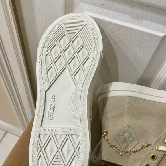 PF FLYERS EMBELLISHED  GOLDEN AGE COLLECTION  HIGH TOP CANVAS Sz woman 8.5 men 7 - Picture 13 of 15